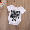 2017 Summer Newborn Baby Boy Romper Short Sleeve Gaming Buddy Cotton Rompers Toddler Kids Jumpsuit Outfits Sunsuit 0-18M