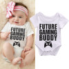 2017 Summer Newborn Baby Boy Romper Short Sleeve Gaming Buddy Cotton Rompers Toddler Kids Jumpsuit Outfits Sunsuit 0-18M