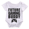 2017 Summer Newborn Baby Boy Romper Short Sleeve Gaming Buddy Cotton Rompers Toddler Kids Jumpsuit Outfits Sunsuit 0-18M