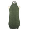 2017 Summer New Turtleneck Sleeveless Long Virgin Killer Sweater Japanes Knitted Sexy backless Women Sweaters And Pullovers WM03