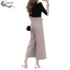 2017 Wide Leg Pants Women high waist pleated loose women casual pants nine points summer wide leg pants trousers A521 JQNZHNL