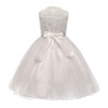 2017 White Flower Girl Dress Kids Ball Gowns First Communion Tulle Dresses Pageant Wedding Girls Sleeveless Gown Children