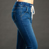 2016 New Autumn Winter Plus Size Korean High Waist Women Harem Pants stretch pants Denim Loose Trousers Women Jeans blue 5XL