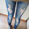 2016 New Arrival Women Skinny Slim Faux Denim Look Jeans Jeggings Stretchy Pants  Newest