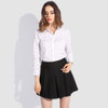 2016 New Arrival Shirt Women Cotton Long Sleeve Ladies Blouses Print Turn-down Collar Top Women Breathable Plus Size Ladies Tops