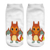 2016 New Arrival  Harajuku Pokemon Sock 3D Printed Cartoon Women's Socks Pikachu Novelty Low Cut Ankle Cute Socks Meias