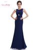 Ever Pretty Evening Dresses HE08691NB Women's Elegant Navy Blue Long Floor length Evening Party Dresses vestidos