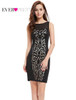 Ever Pretty 2017 Clearance Style Black Cocktail Dress Charming Short Slim Summer Vestido Women Cocktail Dresses XXKB07250EHA