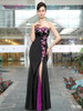 Evening Dresses Ever Pretty HE9928BBK Elegant Strapless Flowers Sequins Slitted mermaid Sexy  Evening dresses Vestidos 2017