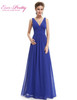 Evening Dresses Double V Black Elegant Long Formal Gown EP09016 Ever Pretty 2016 Vestido Longo Evening Dresses