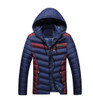 ENWAYEL Autumn Winter Fashion Hood Padded Quilted Headset Men Jacket Coat Warm Male Jackets Parka Hooded Casual Wadded Outerwear