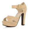 ENMAYER New Ankle Strap Summer Shoes Woman High-heeled Sandals Fashion Women Sandals Wedding Girls Pumps Sandals Big Size 34-43
