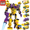 Enlighten Mecha Educational Building Blocks Toys Children Robot Truck Hero Destroyer Car Vehicle Compatible With Legoe Stickers