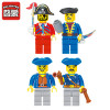 Enlighten 304 The Pirates Of The Caribbean Brick Bounty Pirate Ship Building Blocks set Toys for kids compatible with legoe