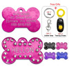 Engraved Pet Dog Tags Custom Cat ID Name Tags for Pets Personalized Paw Bone Shape FREE Gift S L
