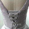 Gray Lace Plus Size Cocktail Dress Knee-length Elegant Satin Cocktail Dress robe de cocktail Party Dresses cocktail mekko