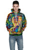 Graffiti Rasta Monkey Elder Meditation Rafiki Hoodie Men women 3d Sweatshirts Wizard Clown Oil Orangutan Printing Hooded hoodies