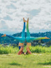 Gradient Printed Sports Yoga Leggings Bottoms