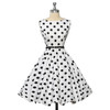 Grace Karin Womens Cocktail Dresses Summer style Floral Print Retro Vintage 50s Casual Party Rockabilly Dress Vestidos Femininos