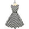 Grace Karin Womens Cocktail Dresses Summer style Floral Print Retro Vintage 50s Casual Party Rockabilly Dress Vestidos Femininos