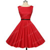 Grace Karin Womens Cocktail Dresses Summer style Floral Print Retro Vintage 50s Casual Party Rockabilly Dress Vestidos Femininos