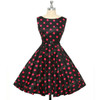 Grace Karin Womens Cocktail Dresses Summer style Floral Print Retro Vintage 50s Casual Party Rockabilly Dress Vestidos Femininos