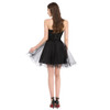 Grace Karin Short Prom Dress 2017 Sexy Black White Peacock Prom Gowns Tulle Robe De Cocktail Special Occasion Dress Ball Gown