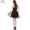 Grace Karin Short Cocktail Dresses Peacock Dress Embroidery Ball Gown Black White Tulle Special Occasion Dress Party Gowns