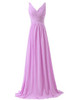 Grace Karin Prom Dresses V Neck Chiffon Purple Green Special Occasion Dresses Formal Gowns Elegant Long Wedding Party Dress Prom