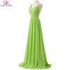 Grace Karin Prom Dresses V Neck Chiffon Purple Green Special Occasion Dresses Formal Gowns Elegant Long Wedding Party Dress Prom