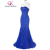 Grace Karin Prom Dress Long 2017 Royal Blue Mermaid Evening Gowns Sweetheart Sexy Strapless Ballkleider Lang Tulle Prom Dresses Grace Karin Prom Dress Long 2017 Royal Blue Mermaid Evening Gowns Sweetheart Sexy Strapless Ballkleider Lang Tulle Prom Dresses