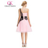 Grace Karin Prom Dress Embroidery Ball Gown White Pink Yellow Short Prom Gowns One Shoulder Special Occasion Dress Abendkleider Grace Karin Prom Dress Embroidery Ball Gown White Pink Yellow Short Prom Gowns One Shoulder Special Occasion Dress Abendkleider