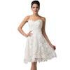 Grace Karin Lace Evening Dress Ivory Party Gown Sweetheart Dinner abendkleider Strapless Short Evening Dress 2017 Robe De Soiree Grace Karin Lace Evening Dress Ivory Party Gown Sweetheart Dinner abendkleider Strapless Short Evening Dress 2017 Robe De Soiree