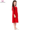 Grace Karin Flower Girl Dresses Toddler Birthday Party Red Pageant Gowns Princess Kids First Communion Long Sleeve Girl Dresses