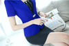 Formal Uniform Design Professional Summer Slim Fashion Short Sleeve Business Women Blazers Jackets Tops Blaser Feminino Clothes