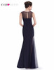 Formal Evening Dresses Ever Pretty HE08638 2017 Women Party Lace Mermaid Long Navy Blue Special Occasion Dress Vestidos