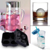 Form for ice Whiskey Cocktail Ice Cube Ball Maker Mold 4 Large Sphere Ice molds Silicone Ice Cream Tools 12 x 12 x 5cm