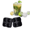 Form for ice Whiskey Cocktail Ice Cube Ball Maker Mold 4 Large Sphere Ice molds Silicone Ice Cream Tools 12 x 12 x 5cm