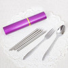 Fork Travel Folded Stainless Steel Tableware 3in1 Cutlery Set Hot Sale