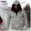 2016 Spring New Fashion Autumn Winter Assassins Creed Hoodie Sweatshirt Chadal Hombre Cosplay Costumes Cool Zipper Hoodies Men