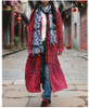 2016 Spring Coat Cotton Linen Patchwork Women Trench Coat Long Windbreaker Chinese Traditional Overcoat Ethnic Clothes Outerwear