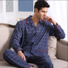 2016 Spring Autumn Keep Warm Thick Coral Fleece Men Pajamas Sets of Sleep Tops &amp; Bottoms Flannel Sleepwear Thermal Nightclothes