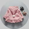 2016 spring autumn days baby jacket girl princess clothing cotton hooded jacket baby cardigan jacket children 1-3T free shipping