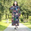 2016 Spring Autumn Coats Women Long Sleeve Dress Ethnic Clothes Mori Girl Trench Coat Plaid Overcoat Vintage Windbreaker Abrigos