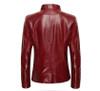 2016 Spring and Autumn fashion  stand short PU leather coat motorcycle coat women jacket plus size 6xl