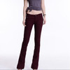 2016 Slim Women Jeans Casual Mid Waist Elastic Candy 10Color Denim Flare Pants Trousers Woman Bell Bottom Trouser