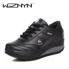 2016 Slimming shoes women new fashion leather casual shoes women Fitness Lady Swing Shoes Summer Factory Whose Top quality Shoes