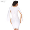 2016 Sexy Women Winter Party Dresses White Bodycon Dress Black O-neck Batwing Sleeve Luxury Celebrity Runway Dress Club Vestidos 2016 Sexy Women Winter Party Dresses White Bodycon Dress Black O-neck Batwing Sleeve Luxury Celebrity Runway Dress Club Vestidos