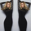2016 Sexy Women Lace Dress Autumn Winter Long Sleeve High Neck Bodycon Dress Black Club Dress Red Party Dress Vestidos Robe Sexy 2016 Sexy Women Lace Dress Autumn Winter Long Sleeve High Neck Bodycon Dress Black Club Dress Red Party Dress Vestidos Robe Sexy
