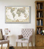 2016 Rushed Classic World Map English For Retro Kraft Paper Poster Decorative Painting Core Vintage Greeting Card